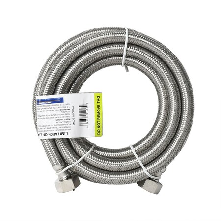 Thrifco Plumbing 1/2 Inch Comp x 1/2 Inch Comp x 72 Inch Long Stainless Steel Ri 4401455